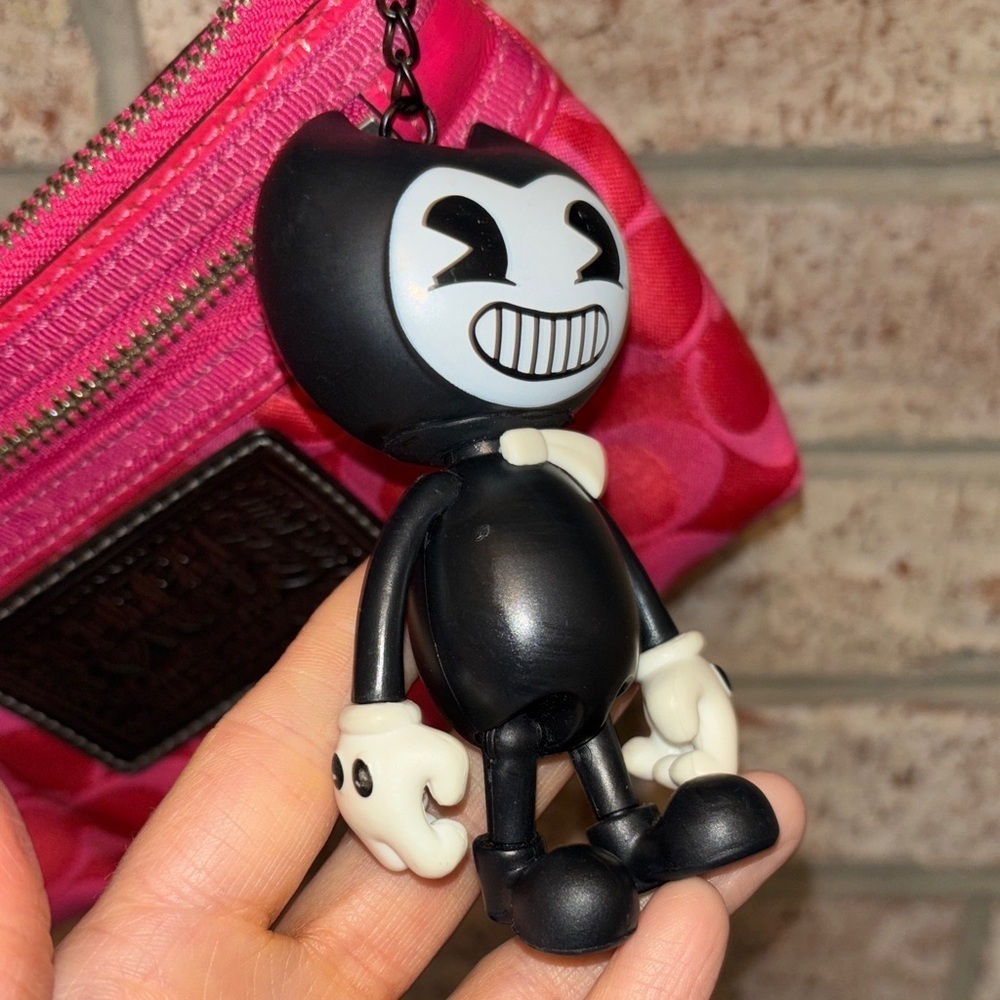 Repurposed Bendy Keychain – Ink Demon Drip - Picture 3 of 4